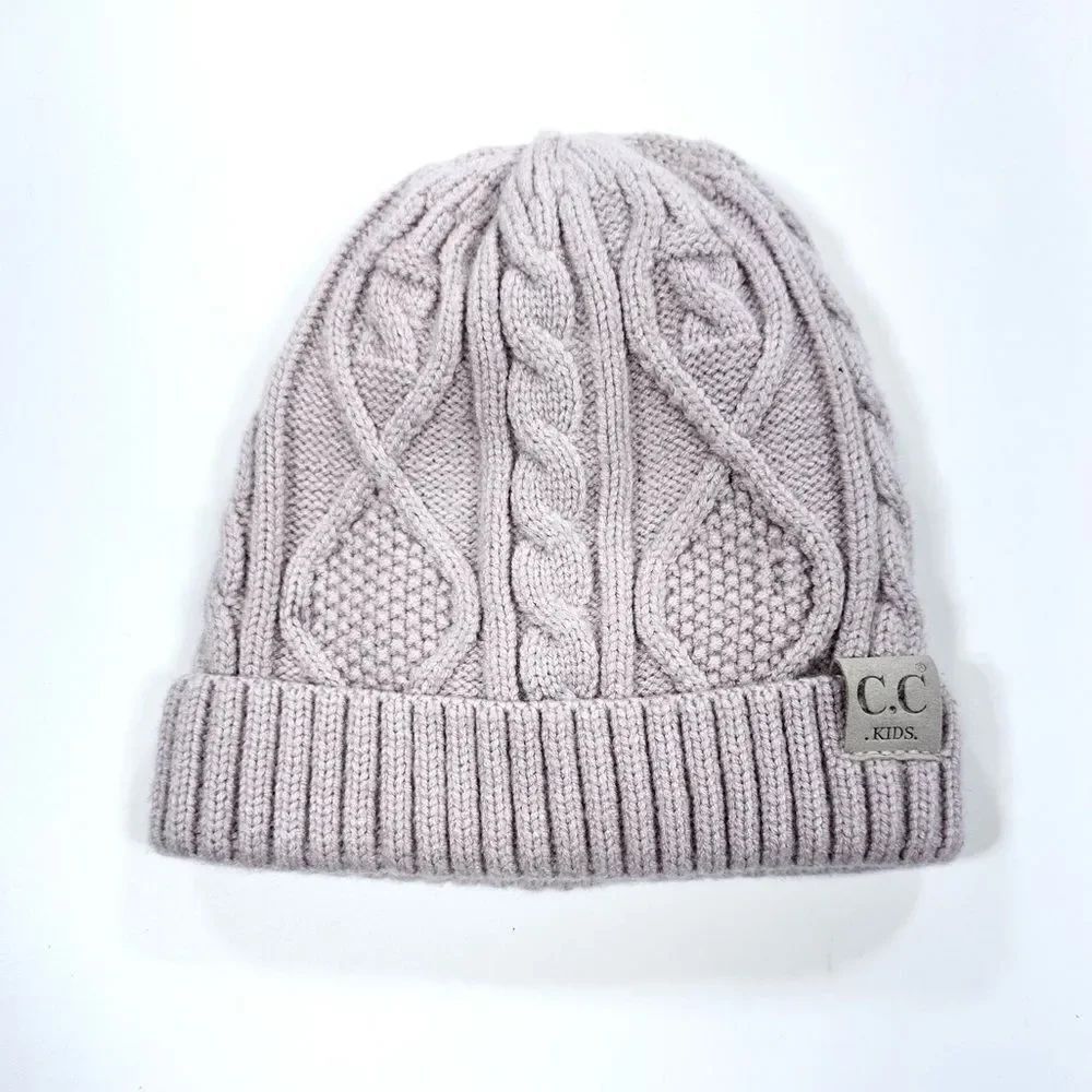 C.C Kids blush knit lined beanie